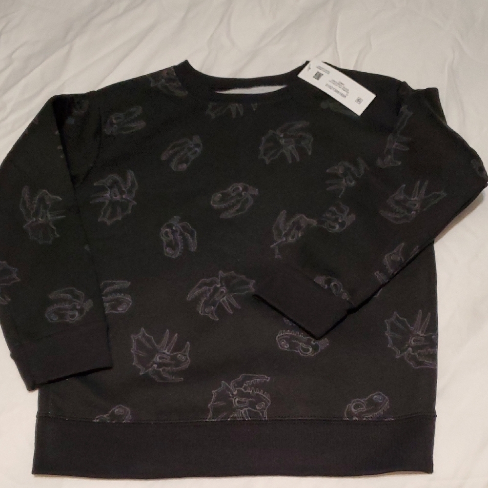 Black Graphic Sweater 5T DINOS